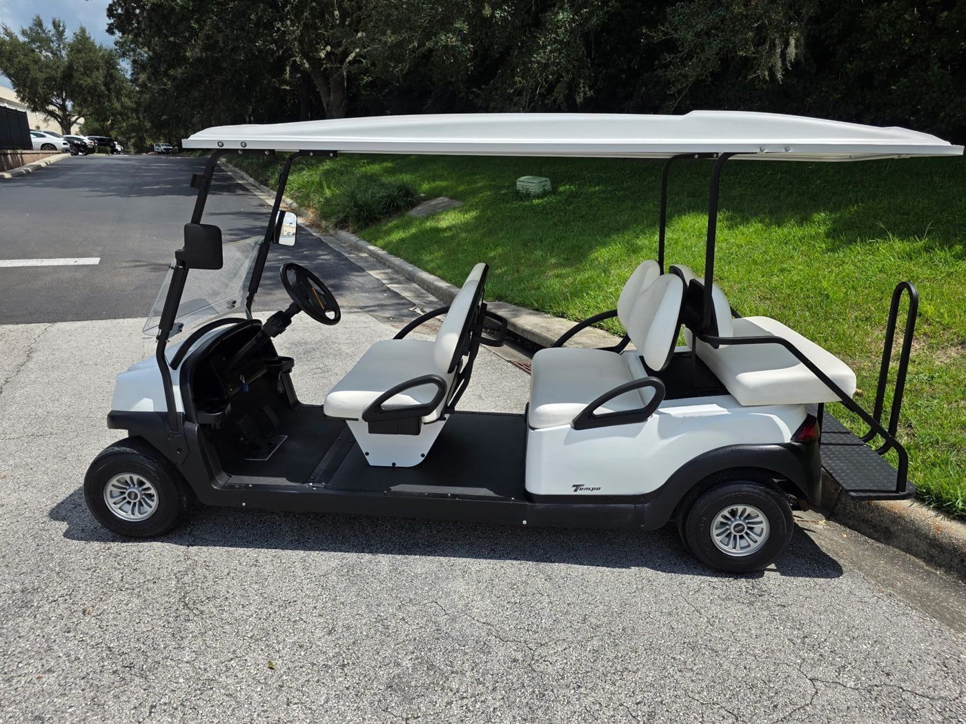 Six passenger rental golf cart